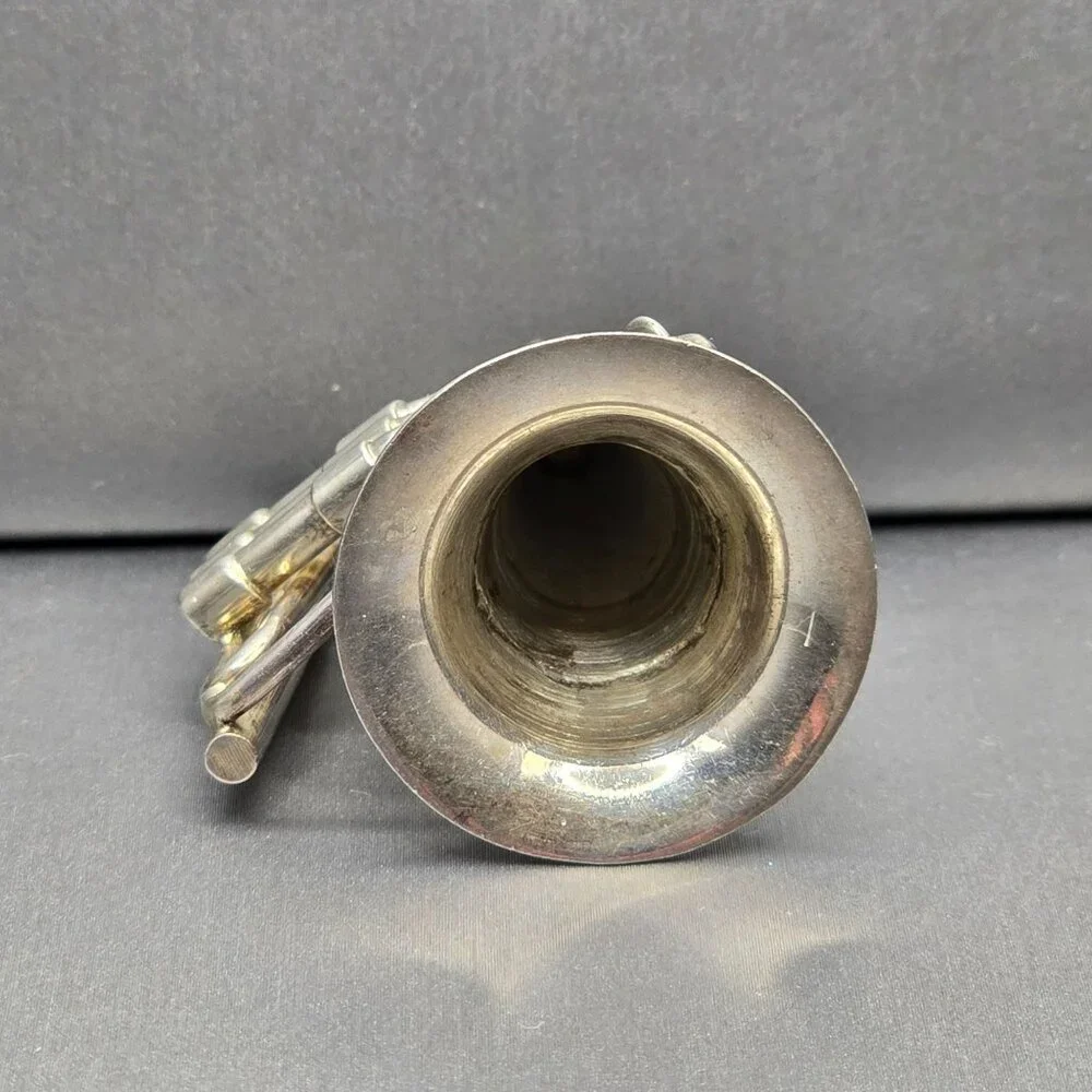 Vintage Taxco Sterling Silver French Horn Brooch Mexican Tuba Musical Pin TC-48 - Picture 2 of 12